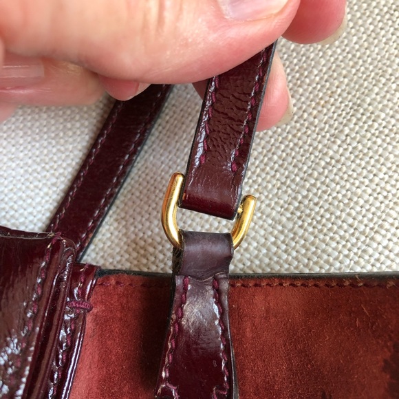 Gucci Vintage Shoulder Bag Horsebit Clutch Patent Leather - Picture 13 of 15